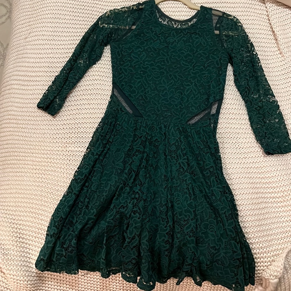 Abercrombie and Fitch lace green dress